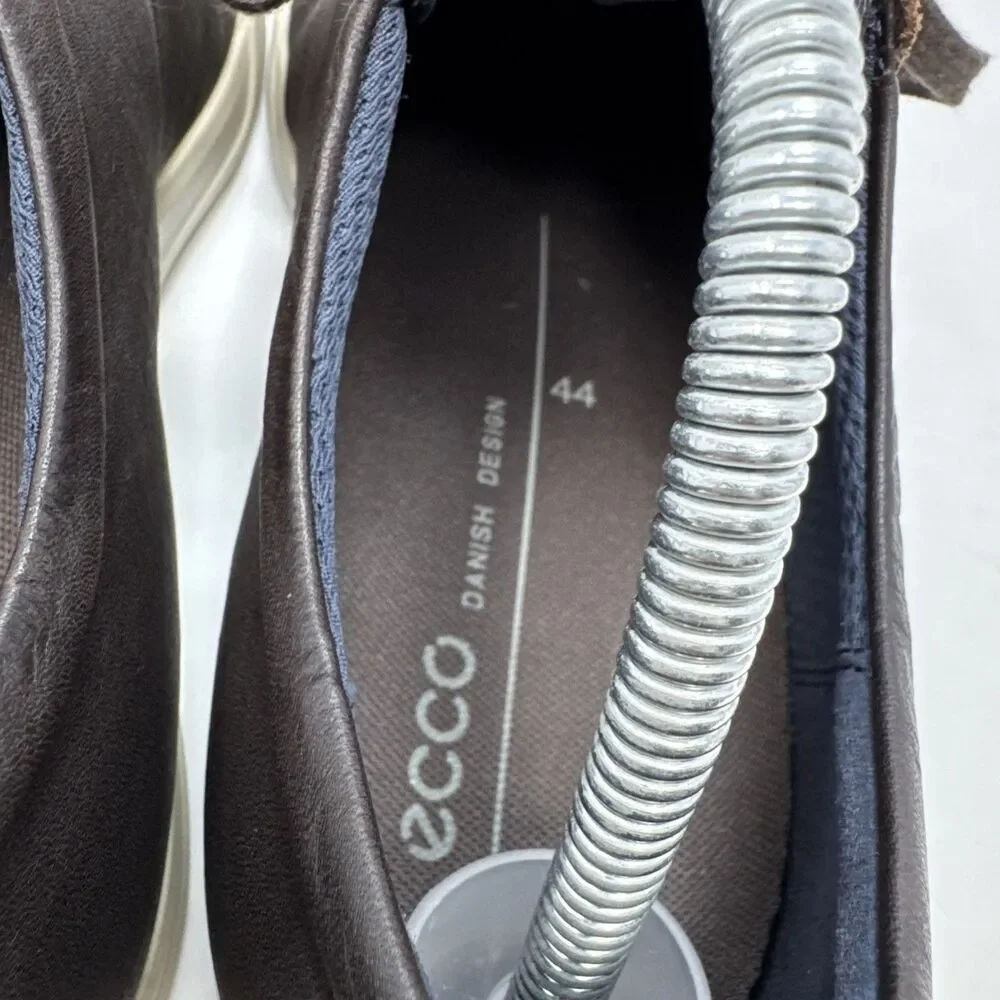 ECCO Men's Collin 2.0 Casual Lace Up Sneaker, Size 10 Leather Coffee Color.